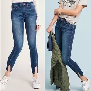 Anthropologie Pilcro And The Letterpress Mid-Rise Skinny Jeans Size 30 Petite